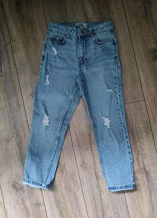 Джинсы мом для девочек 10 лет, 140. new look