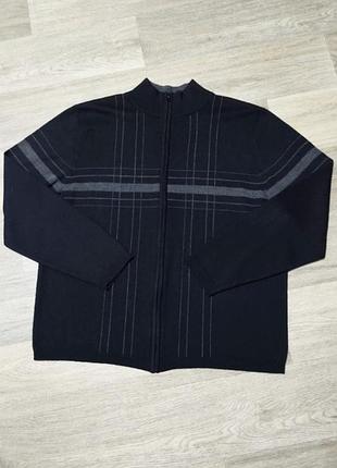 Чоловіча легка кофта f&amp;f на блискавці розмір xl-xxl, чорний