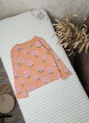 Весенний лонгслив в цветашках от primark 4-5 лет