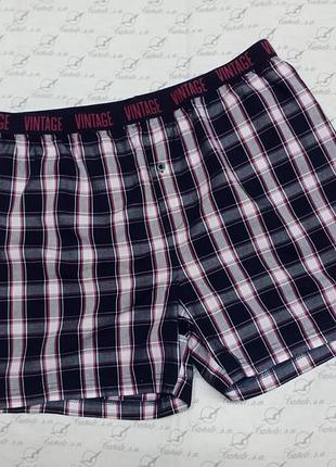 Мужские семейные трусы боксеры в клетку livergy размер l