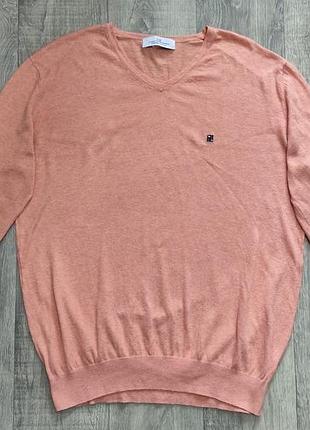 Светр carolina herrera gassed cotton v-neck sweater