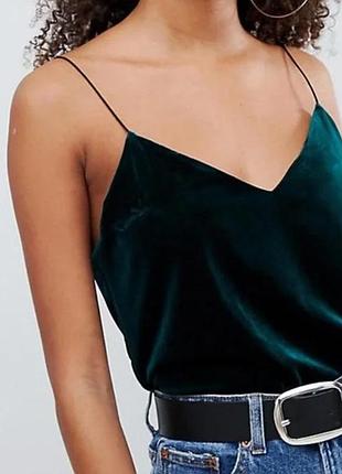Майка-топ бархатная камисоль