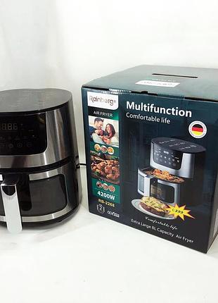 Аэрофритюрница для приготовления картошки фри без масла rainberg rb-2268 4200 вт, фритюрница для блюд ax-96