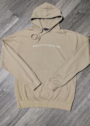 Чоловіче бежеве худі prettylittlething розмір xl