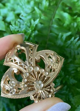 Вінтажна брошка із застібкою-кліпсою