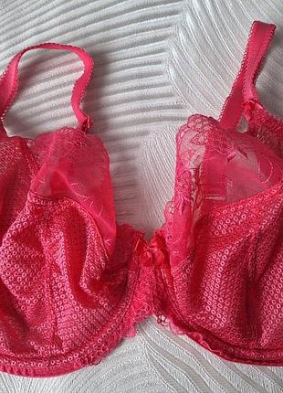 Рожевий мереживний бюстгальтер фірми marks and spencer розмір 40е 90f
