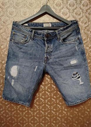 Джинсовые мужские шорты jack &amp; jones