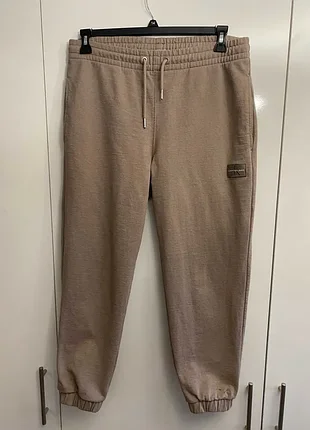 Брюки ck calvin klein бежевые спортивные