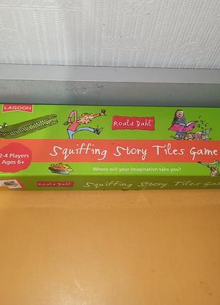 Настільна гра «плитки історії роальда дала» roald dahl's squiffing story tiles game від компанії lagoon