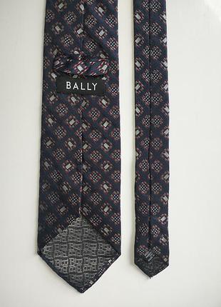 Галстук синий с геометрическим принтом галстук bally 2