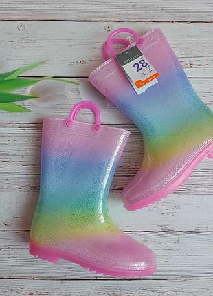 Резиновые сапоги на девочку