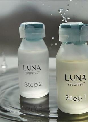 Холодное восстановление волос luna hair fill-up step1/step2