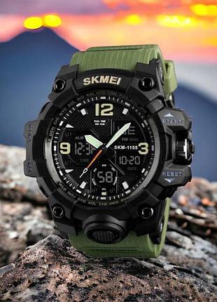 Військовий годинник з батарейкою skmei, стильний армійський годинник новий командирський xy-24