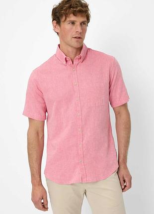 Брендова льяна чоловіча сорочка, короткий рукав, бренду brax , розмір l, оригінал.
в ідеальному стані 
дуже гарна якість, 100% pure лен.