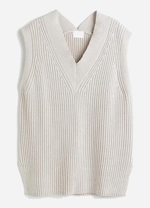 Бежевий жилет h&m