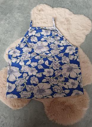 Топ на бретельках в квітковий принт, розмір м-l