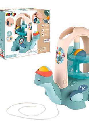 Іграшка для розвитку smoby little 2 в 1 черепашка, 28x20x29 см, 12 міс.+ (140310)
