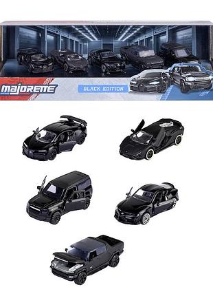 Набiр машинок металевих majorette "блек едішин преміум", 7,5 см, 5 штук, 3+ (8502005000)