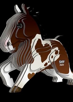 Сборная 3д модель зоопарк: лошадь (xeg-134) 3