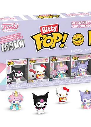 Набір ігрових фігурок bitty pop! серії "sanrio" - куромі (4 фігурки в ас.) (85715)