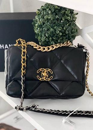 Люкс сумка 25 см – натуральная кожа, цепочка