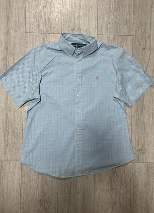 Сорочка polo ralph lauren блакитна