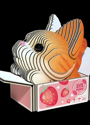 Сборная 3д модель зоопарк: котенок рыжий (xeg-087)