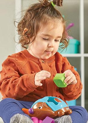 Навчальний ігровий набір learning resources spike the fine motor hedgehog™ - pop-it сортер їжачок (ler9118) 4