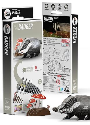 Збірна 3д модель зоопарк: борсук (xeg-094) 4