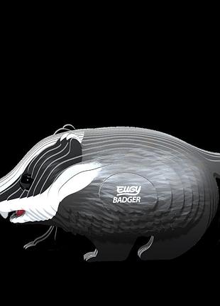 Збірна 3д модель зоопарк: борсук (xeg-094) 5