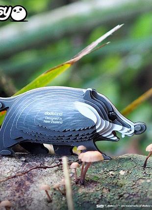 Збірна 3д модель зоопарк: борсук (xeg-094) 8