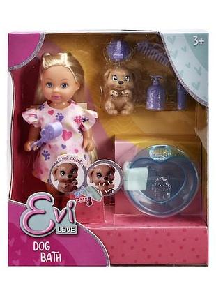 Лялька еві "купання песика", 9 аксес., 3+ (5733738)