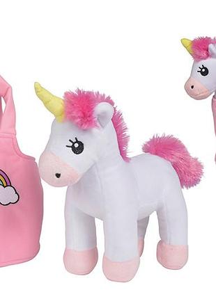 М'яка іграшка єдиноріг у сумці, 28 х 18 х 10 см, 3+ (5560064)