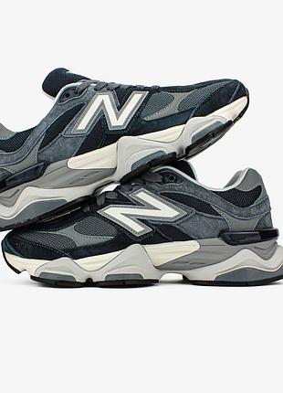 Чоловічі кросівки new balance 9060 dark grey нью беланс чорного з сірим кольорів