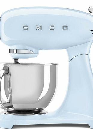 Миксер планетарный smeg (smf03pbeu) retro style 50's - светло-голубой