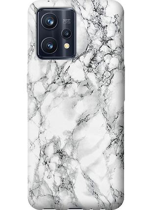 Чохол силіконовий на телефон realme 9 pro plus мармур білий "4480u-2596-58250"