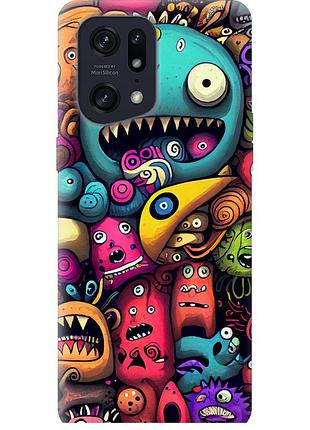 Чехол силиконовый на телефон oppo find x5 pro cмешные монстры "5549u-2603-58250"