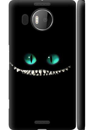 Чехол 3d пластиковый глянцевый на телефон microsoft lumia 950 xl dual sim чеширский кот "689c-407-58250"