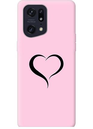 Чехол силиконовый на телефон oppo find x5 pro сердце 1 "4730u-2603-58250"