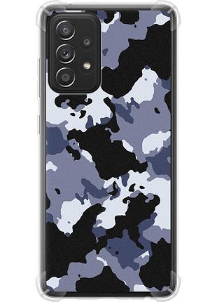 Чехол силикон с усиленными углами на телефон samsung galaxy a52 камуфляж v4 "1182sp-2251-58250"