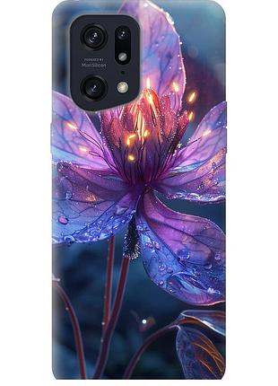 Чехол силиконовый на телефон oppo find x5 pro магический цветок "6038u-2603-58250"