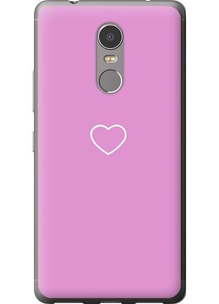 Чохол 2d пластиковий на телефон lenovo k6 note серце 2 "4863t-453-58250"