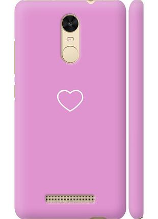 Чохол 3d пластиковий глянцевий на телефон xiaomi redmi note 3 серце 2 "4863c-95-58250"