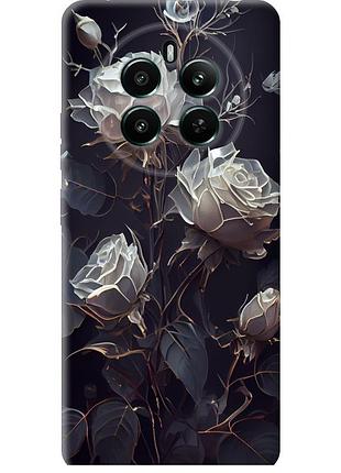 Чехол силиконовый на телефон realme 12+ розы 2 "5550u-3650-58250"