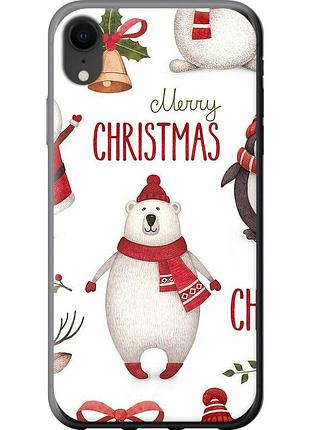 Чохол силіконовий на телефон iphone xr merry christmas "4106u-1560-58250"