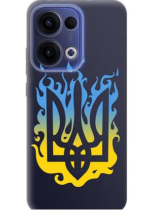 Чехол силиконовый патриотический на телефон oppo reno13 5g герб v1 "5258u-3944-58250"