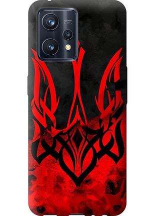 Чехол силиконовый патриотический на телефон realme 9 герб украины v2 "5312u-2866-58250"