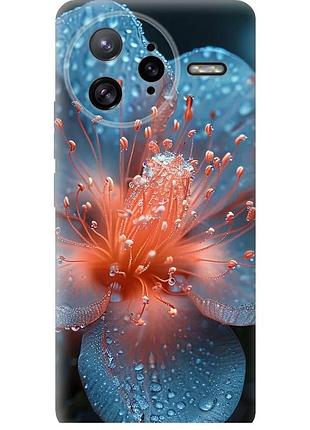 Чехол силиконовый на телефон xiaomi poco f7 ultra роса на цветке "6039u-4086-58250"