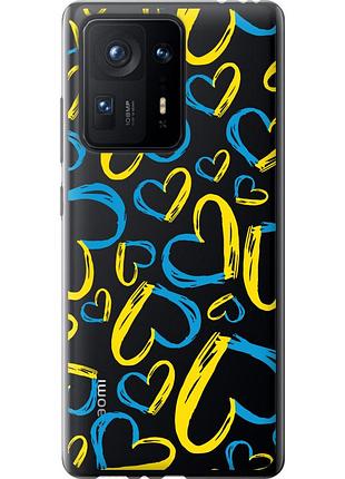 Чехол силиконовый патриотический на телефон xiaomi mix 4 сердца ua "5292u-2475-58250"