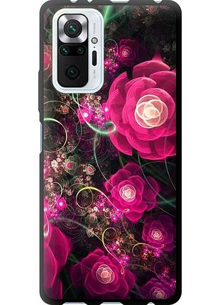 Чехол tpu на телефон xiaomi redmi note 10 pro абстрактные цветы 3 "850b-2297-58250"